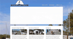 Desktop Screenshot of mobjackbaymarina.com